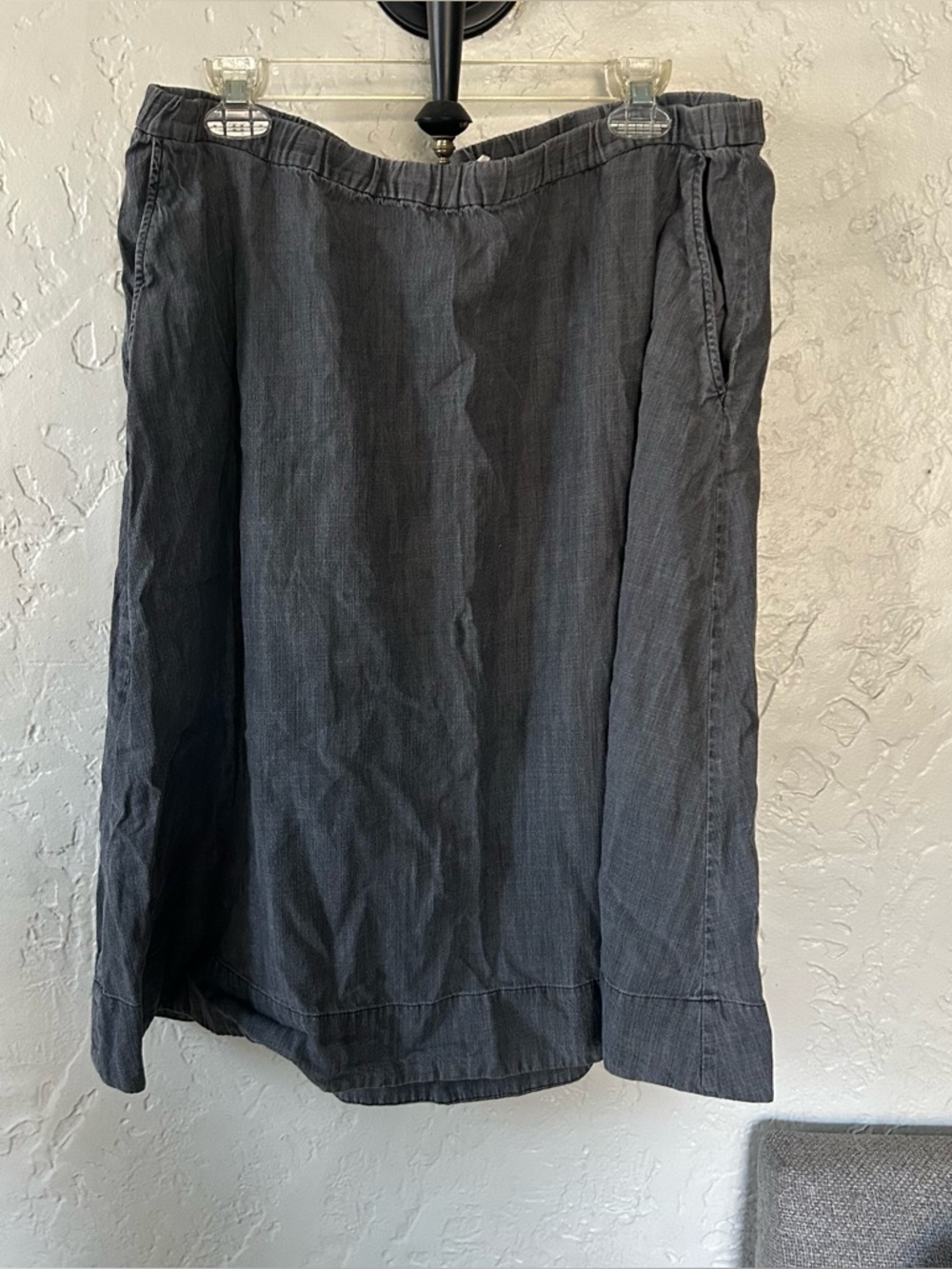 Eileen Fisher Gray Midi Skirt